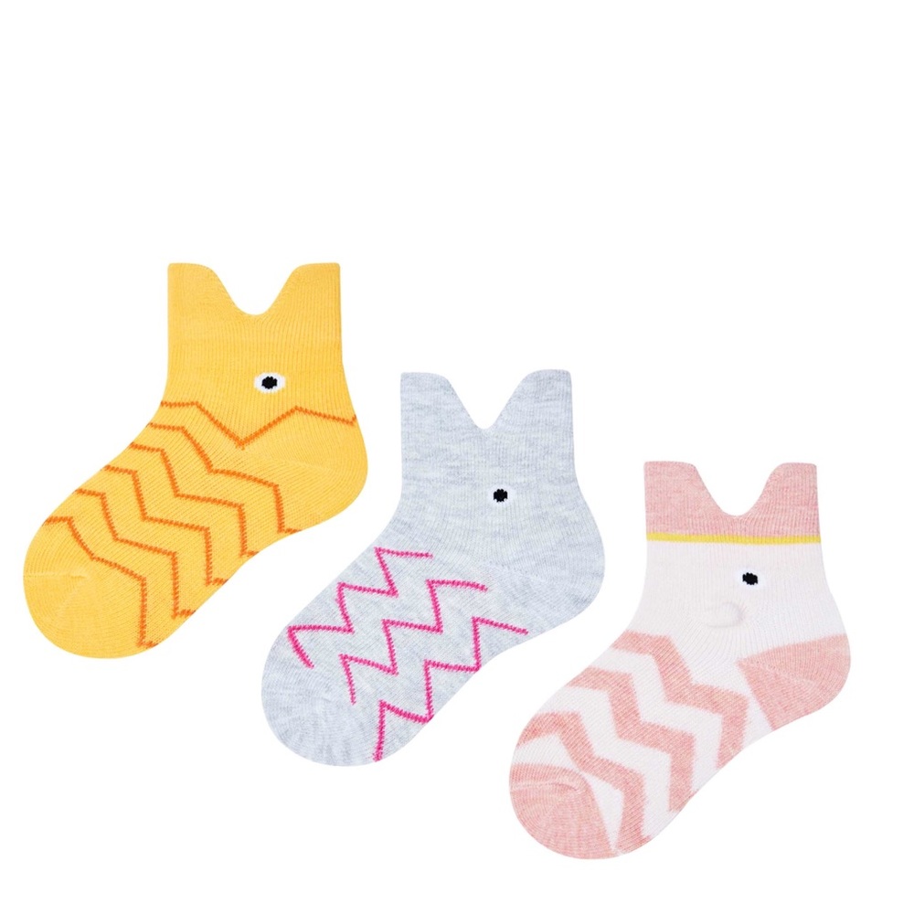 Newborn Baby 3D Fish Pattern Sock 3 colors